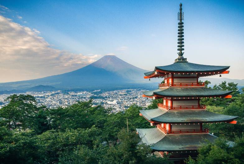 【日本 一人成團系列】富士山河口湖絕景一日遊：新倉山淺間公園＆大石公園＆西湖療癒之鄉 （含頂級神戶牛涮涮鍋）