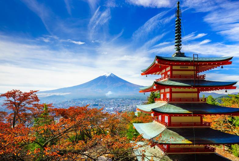 【日本 一人成團系列】富士山河口湖絕景一日遊：新倉山淺間公園＆大石公園＆西湖療癒之鄉 （含山梨名物餺飥）